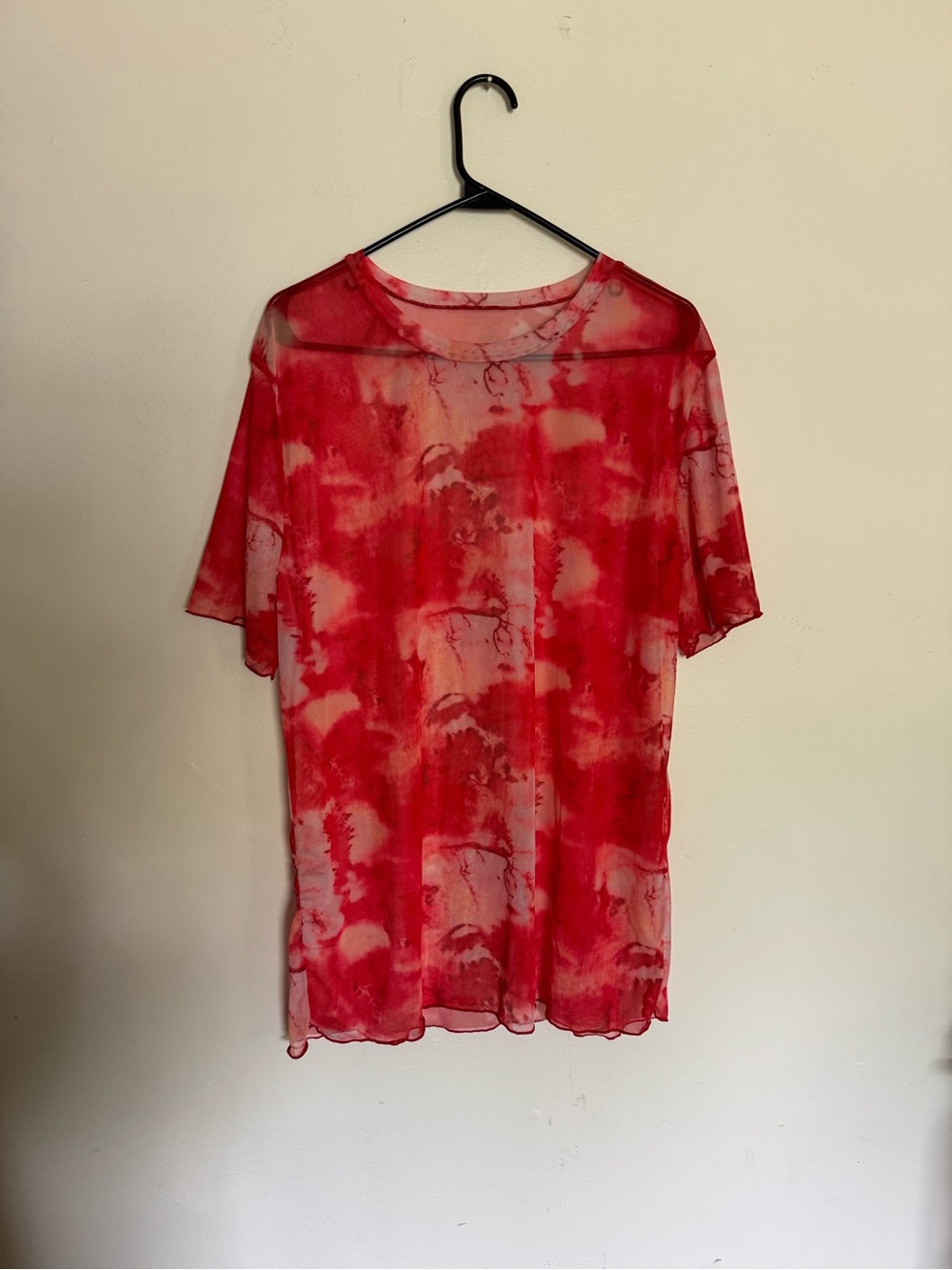 Sheer Mesh Festival Tie Dye Shirt 2XL